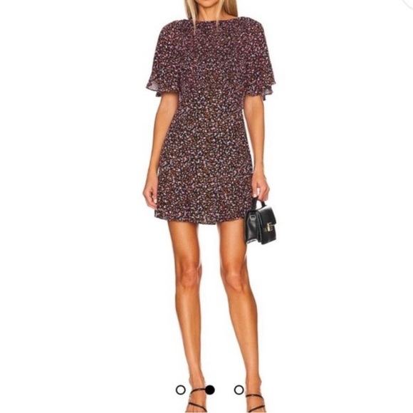 Free People Florence Tie Back Mini Dress - Size M - Picture 3 of 10